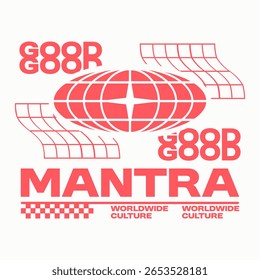 Minimal urban typography quotes, Streetwear t-shirt design, Brutalism graphic tee for print, Geometric shape poster design, Urban slogan clothing design