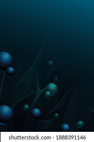 Minimal vector abstract background with space for text.