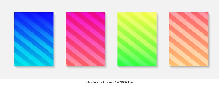 Minimal vector abstract cover notebook design. Planner and diary cover for print. Abstract design for copybook brochures and school books. Notebook paper. Brochure, book, magazine template.