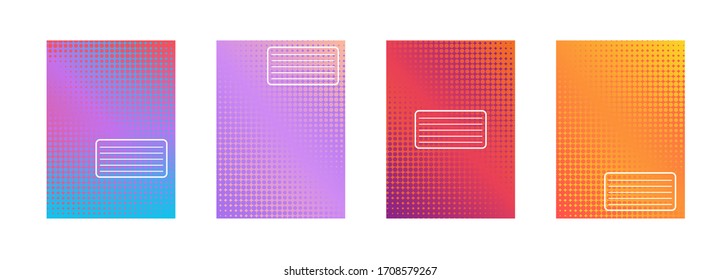 Minimal vector abstract cover notebook design. Planner and diary cover for print. Abstract design for copybook brochures and school books. Notebook paper. Brochure, book, magazine template.