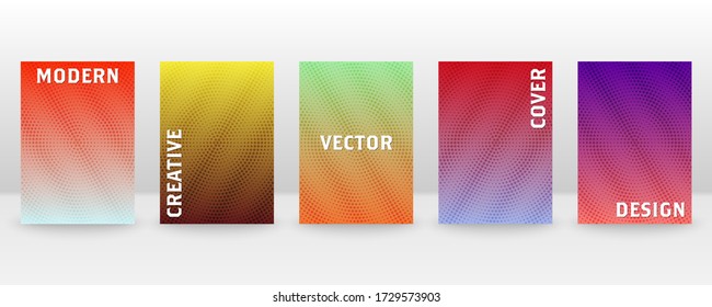 Minimal vector abstract cover notebook design set. Brochure, book, magazine templates. Abstract designs for copybook brochures and school books. Planner and diary cover for print. Notebook paper.