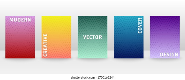 Minimal vector abstract cover notebook design. Brochure, book, magazine template. 