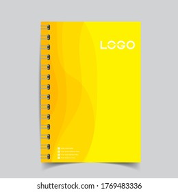 Minimal vector abstract cover notebook design. Planner and diary cover for print. Abstract design for copybook brochures and school books. Notebook paper. Brochure, book, magazine template.