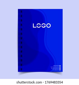 Minimal vector abstract cover notebook design. Planner and diary cover for print. Abstract design for copybook brochures and school books. Notebook paper. Brochure, book, magazine template.