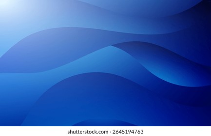 minimal vector background with abstract blue wave layers, perfect for modern designs.