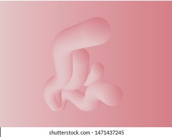 Minimal vector background design with pastel fluid shapes