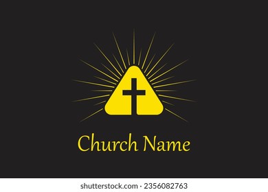 Minimal  Vector Church Christian Logo Design