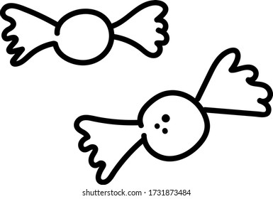 minimal vector clip art sweets
