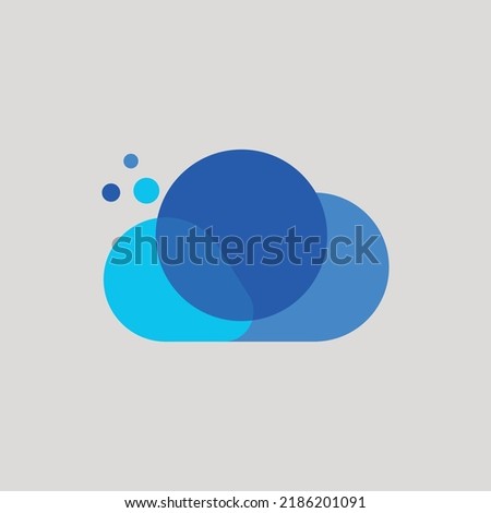 Minimal Vector Cloud Logo Design