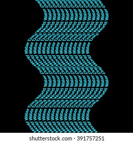 Minimal vector concept for world water day with wavy text