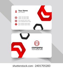 diseño de tarjeta corporativa vectorial mínimo