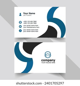 minimal vector corporate card design