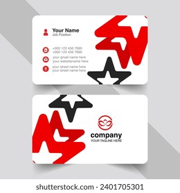 minimal vector corporate card design
