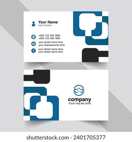 minimal vector corporate card design