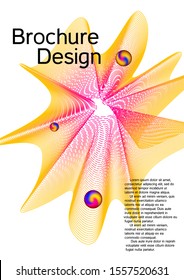 Minimal vector cover design with abstract gradient linear waves. Cover design. Future template for the design of the background of albums, business brochures, banner, poster.