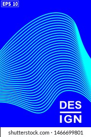 Minimal vector cover design. Smooth light blue backgrounds as a modern template for design. Fluid creative backgrounds from contemporary forms to design fashion abstract artwork, banners, posters