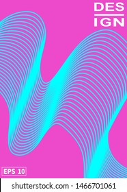 Minimal vector cover design. Smooth blue pink backgrounds as a modern template for design. Fluid creative backgrounds from contemporary forms to design fashion abstract artwork, banners, posters