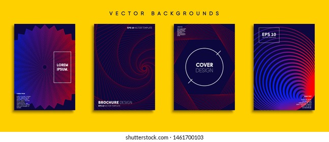 Minimal Vector cover designs. Future Poster template.