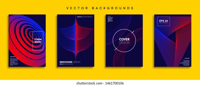 Minimal Vector cover designs. Future Poster template.
