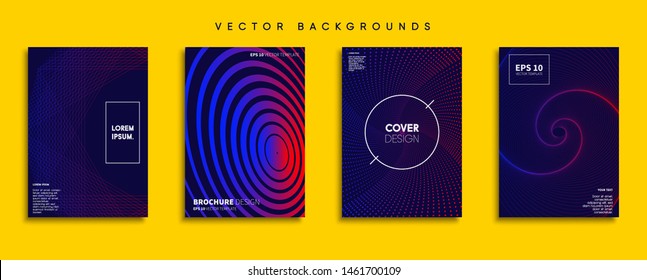 Minimal Vector cover designs. Future Poster template.