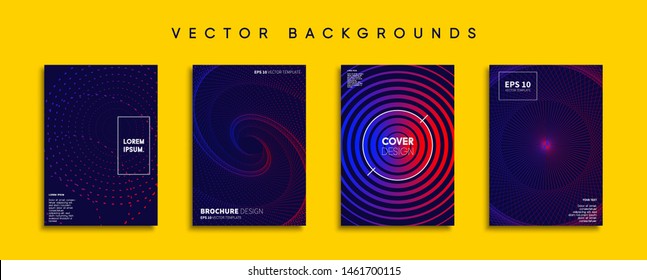 Minimal Vector cover designs. Future Poster template.