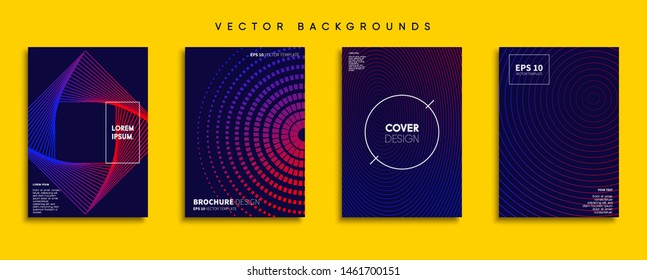Minimal Vector cover designs. Future Poster template.