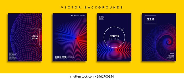 Minimal Vector cover designs. Future Poster template.