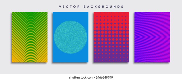 Minimal Vector cover designs. Future Poster template.
