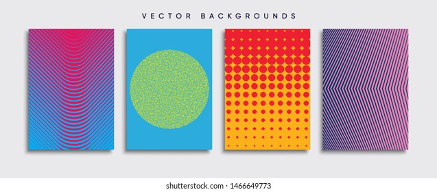 Minimal Vector cover designs. Future Poster template.