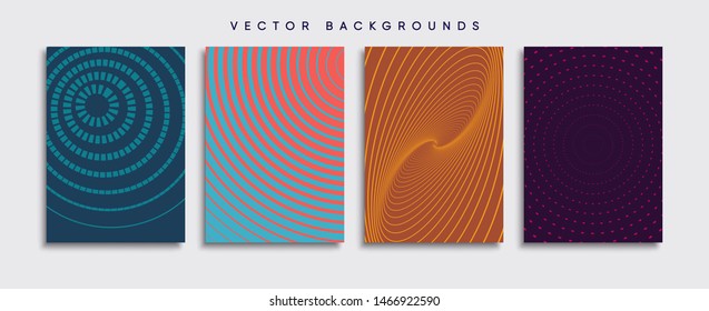 Minimal Vector cover designs. Future Poster template.