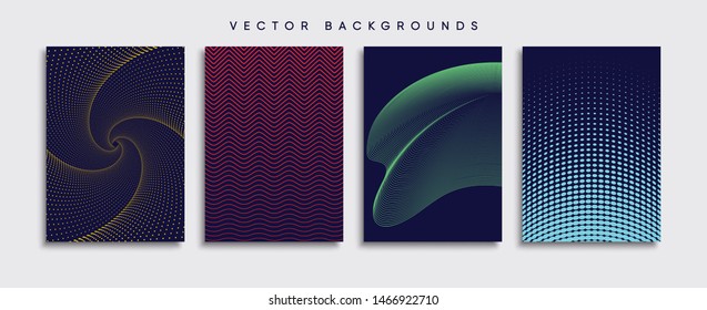 Minimal Vector cover designs. Future Poster template.