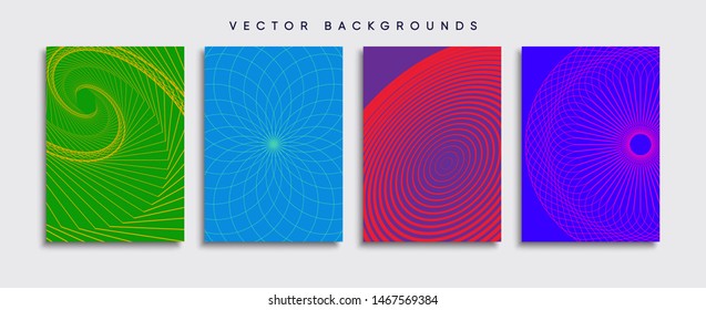 Minimal Vector cover designs. Future Poster template.
