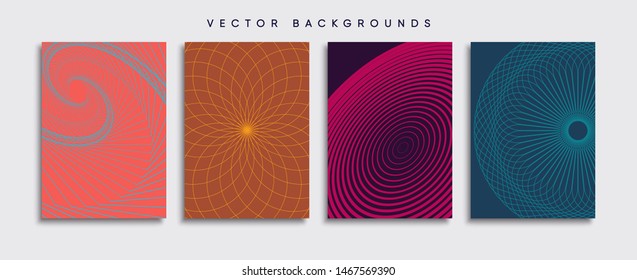 Minimal Vector cover designs. Future Poster template.