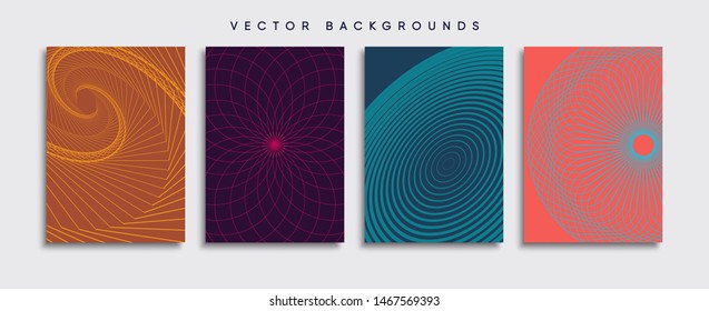 Minimal Vector cover designs. Future Poster template.