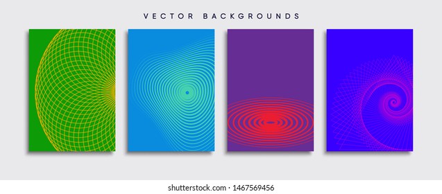 Minimal Vector cover designs. Future Poster template.