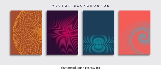 Minimal Vector cover designs. Future Poster template.