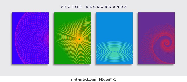 Minimal Vector cover designs. Future Poster template.