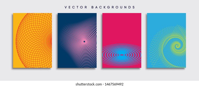Minimal Vector cover designs. Future Poster template.