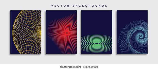 Minimal Vector cover designs. Future Poster template.