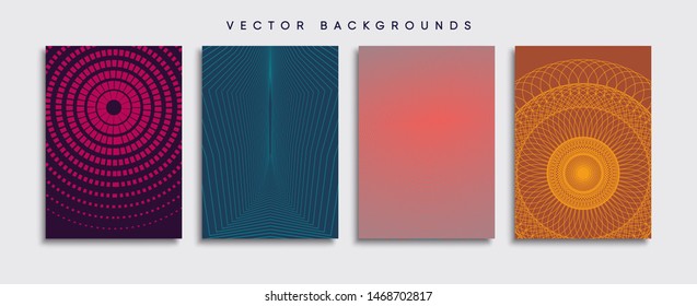 Minimal Vector cover designs. Future Poster template.