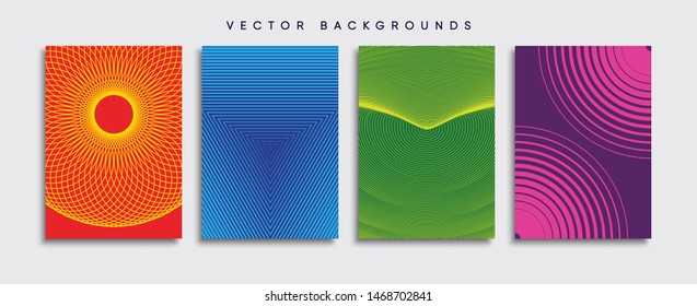 Minimal Vector cover designs. Future Poster template.