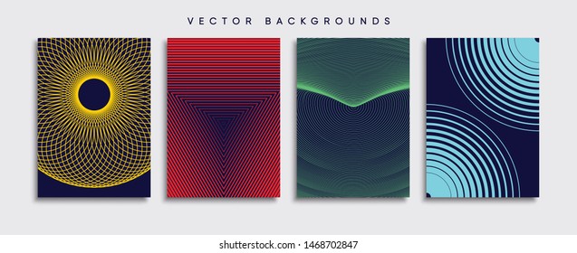 Minimal Vector cover designs. Future Poster template.