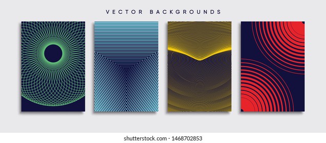 Minimal Vector cover designs. Future Poster template.