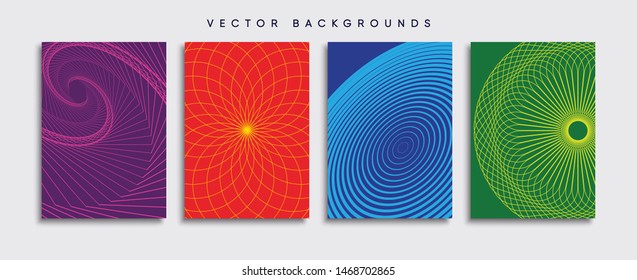 Minimal Vector cover designs. Future Poster template.
