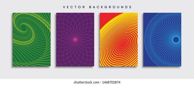 Minimal Vector cover designs. Future Poster template.