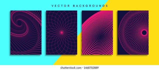 Minimal Vector cover designs. Future Poster template.