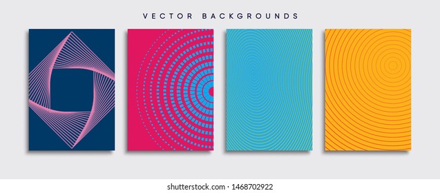 Minimal Vector cover designs. Future Poster template.