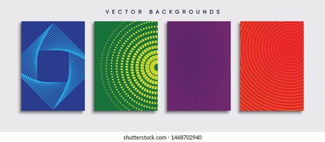 Minimal Vector cover designs. Future Poster template.