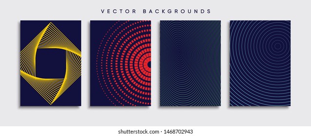 Minimal Vector cover designs. Future Poster template.