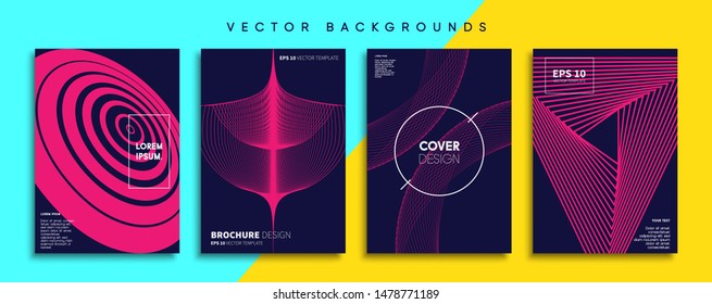Minimal Vector cover designs. Future Poster template.